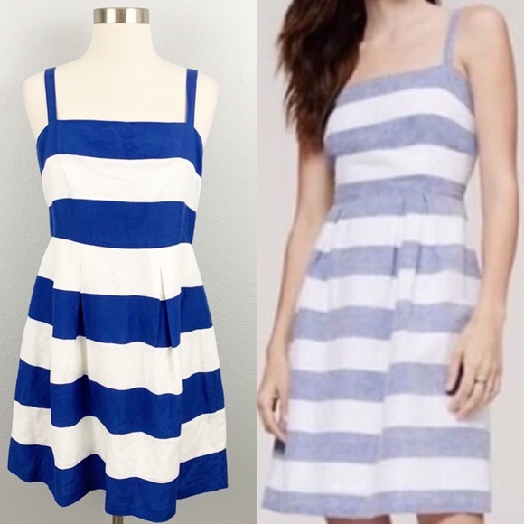 Ann Taylor Dresses & Skirts - Ann Taylor LOFT Striped Fit and Flare Dress